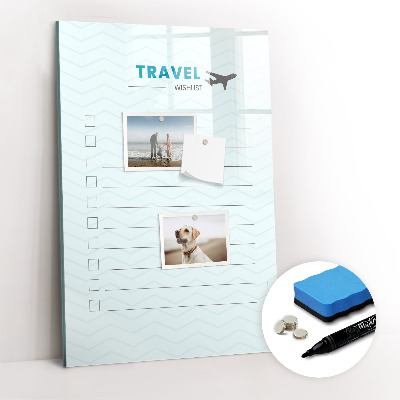Magnetic marker board Health planner