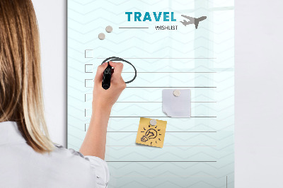 Magnetic marker board Health planner