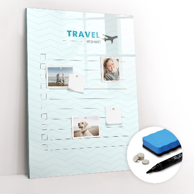 Magnetic marker board Health planner