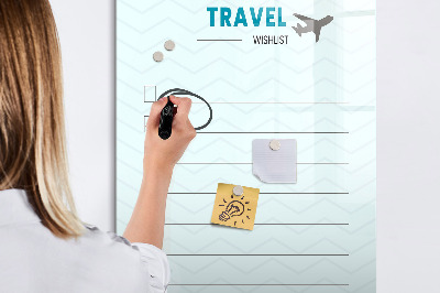 Magnetic marker board Health planner