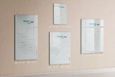 Magnetic marker board Health planner