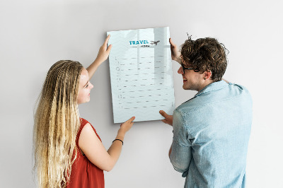 Magnetic marker board Health planner