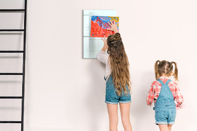 Magnetic drawing board Health planner