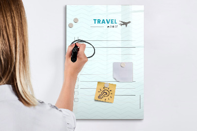 Magnetic marker board Health planner