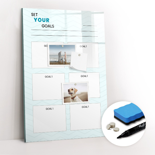 Magnetic marker board Weekly planner