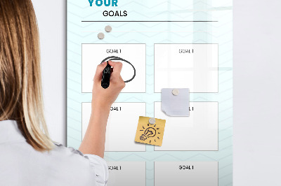 Magnetic marker board Weekly planner