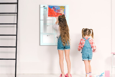 Magnetic marker board Weekly planner