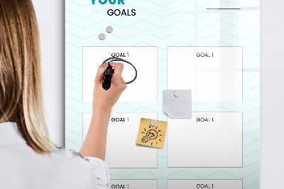 Magnetic marker board Weekly planner