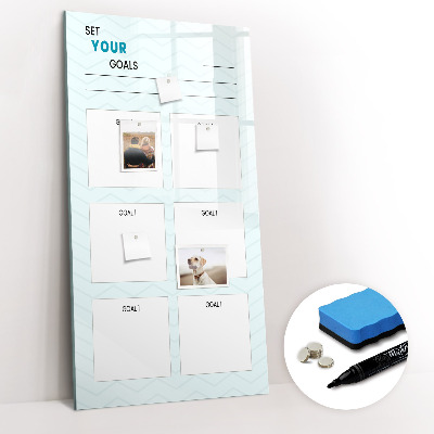 Magnetic marker board Weekly planner