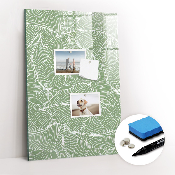 Glass dry erase board magnetic Goal planner