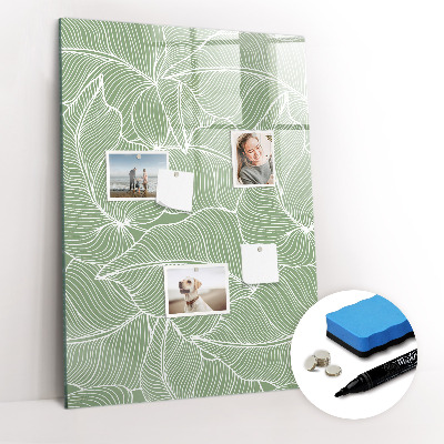 Glass dry erase board magnetic Goal planner