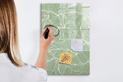 Glass dry erase board magnetic Goal planner