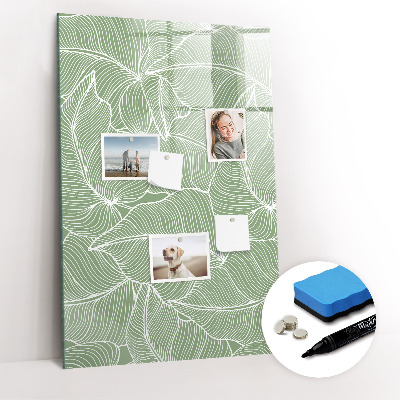 Glass dry erase board magnetic Goal planner