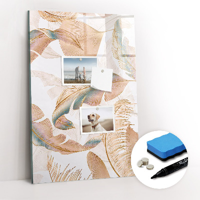 Magnetic marker board Decorative marble