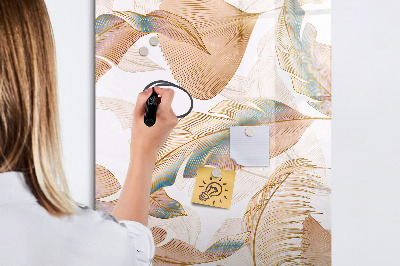 Magnetic marker board Decorative marble