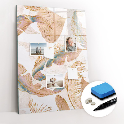 Magnetic marker board Decorative marble
