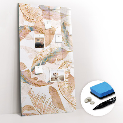 Magnetic board with marker Decorative marble