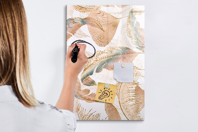 Magnetic marker board Decorative marble