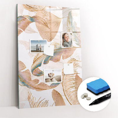 Magnetic marker board Decorative marble