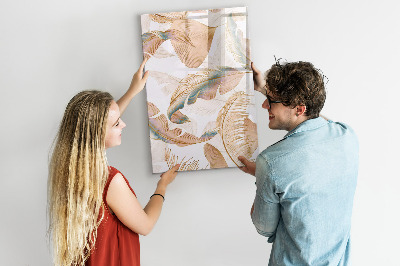 Magnetic marker board Decorative marble