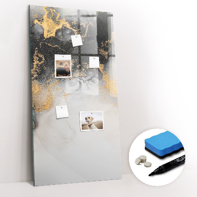 Glass dry erase board magnetic Bird feather pattern