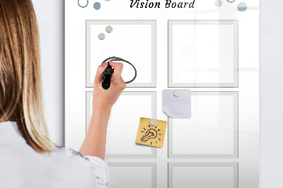 Magnetic marker board Marble abstract