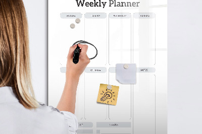 Glass dry erase board magnetic Decorative pattern