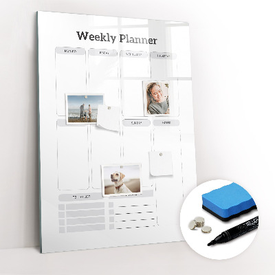 Glass dry erase board magnetic Decorative pattern