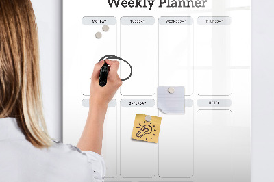 Glass dry erase board magnetic Decorative pattern