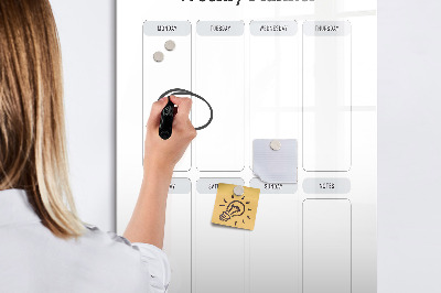 Glass dry erase board magnetic Decorative pattern