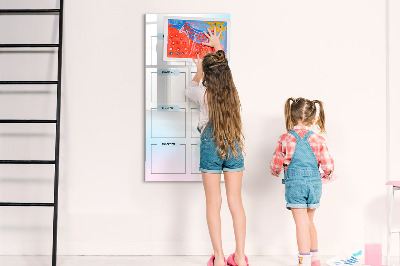Magnetic marker board Weekly planner