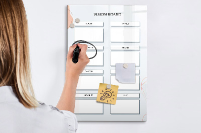 Glass dry erase board magnetic Board