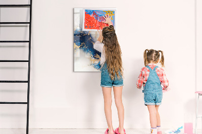 Magnetic writing board Delicate flowers