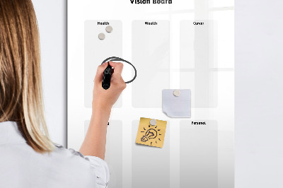 Glass dry erase board magnetic Weekly planner
