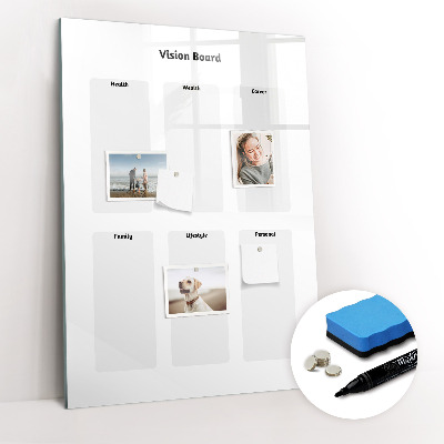 Magnetic drawing board Weekly planner