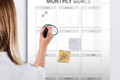 Magnetic marker board Vision board