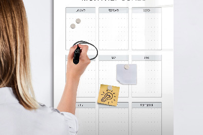 Magnetic marker board Vision board
