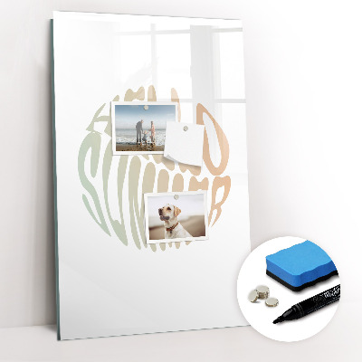 Glass dry erase board magnetic Challenge Planner