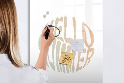 Glass dry erase board magnetic Challenge Planner