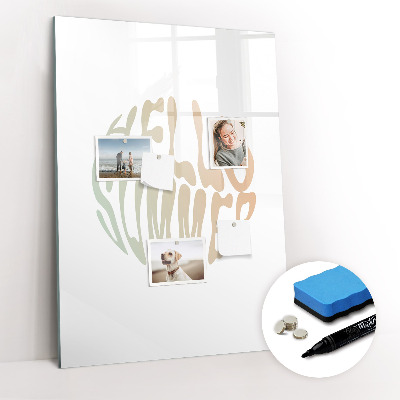 Glass dry erase board magnetic Challenge Planner