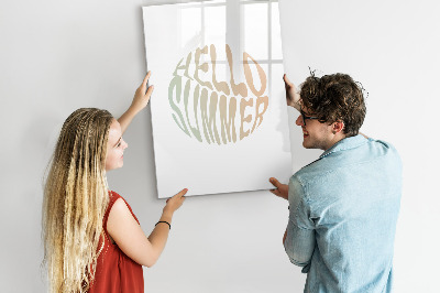 Glass dry erase board magnetic Challenge Planner