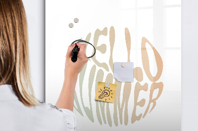 Glass dry erase board magnetic Challenge Planner