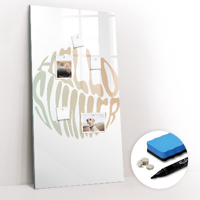Glass dry erase board magnetic Challenge Planner