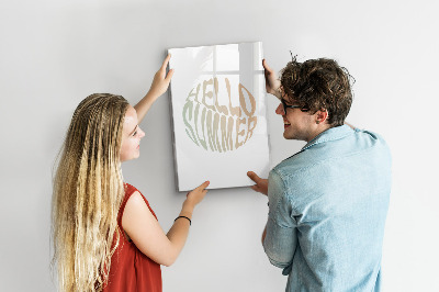 Glass dry erase board magnetic Challenge Planner