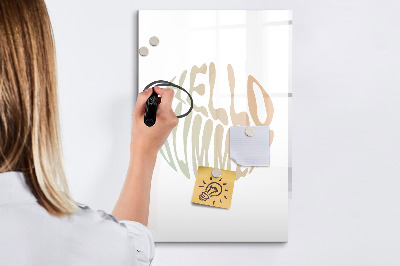 Glass dry erase board magnetic Challenge Planner