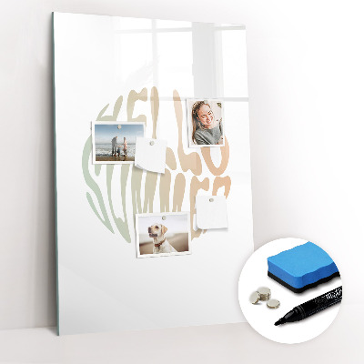 Glass dry erase board magnetic Challenge Planner