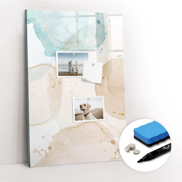 Glass dry erase board magnetic Soft Feathers
