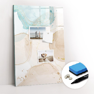 Glass dry erase board magnetic Soft Feathers