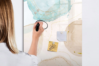 Glass dry erase board magnetic Soft Feathers