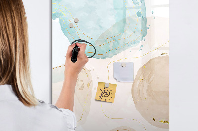 Glass dry erase board magnetic Soft Feathers